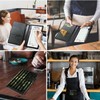 Server Books for Waitress Waiter with Zipper Pocket, Camouflage Flag