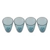 Home Ideas Set 4 Vasos High Ball Liso Acrilico Azul