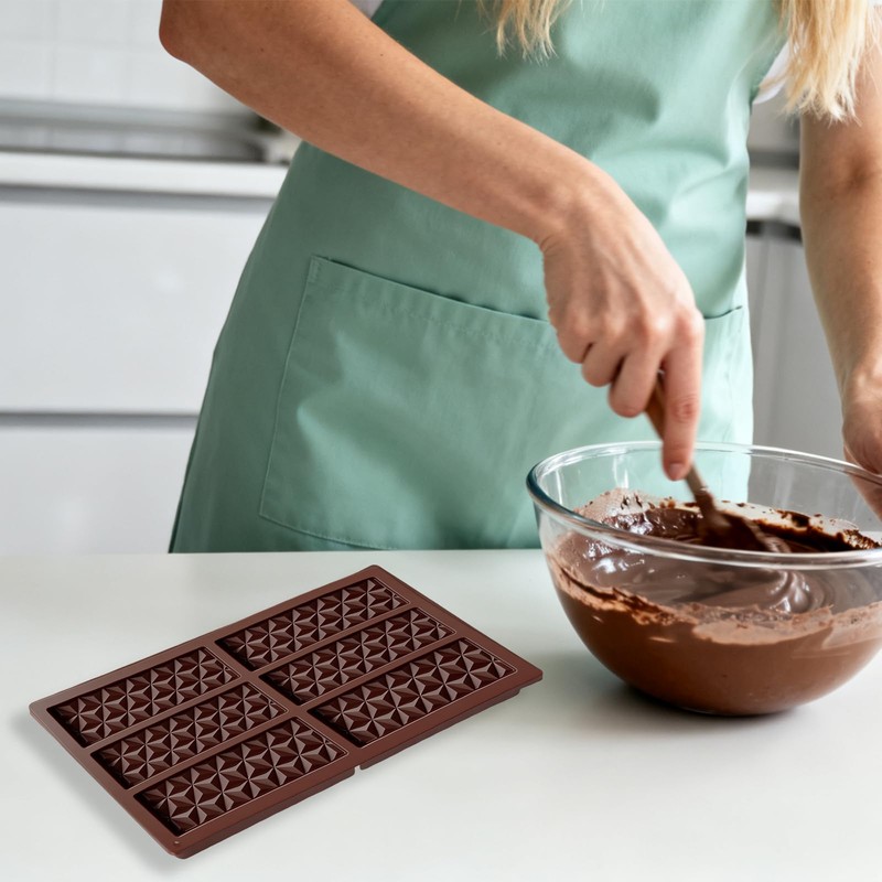 Vyooxcy 2 Pack Chocolate Bar Mold Silicone 10"x6.7", Deep Candy