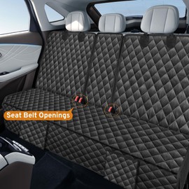 TAUYANG Dog Car Seat Cover for Back Seat Compatible with Dodge RAM 1500 2500 / Ford F150 F-150 Pickup Truck, Non-Slip Pet Bench Seat Covers for Large Trucks Backseat Accessories