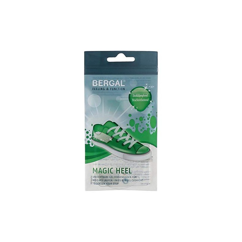 BERGAL Magic Heel - The Invisible Gel Heel Cushion for