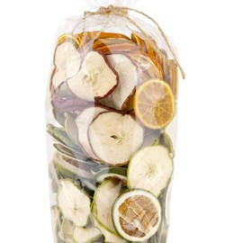 ANDALUCA Natural Vase & Bowl Fillers | Dried Orange, Apple & Citrus Slices| Home Decor (Fruit Slices)