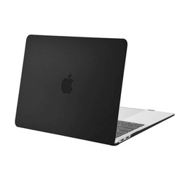 MOSISO Compatible MacBook Air 13" with Retina Display & Touch ID for A2337 M1 A2179 A1932 2022 2021 2020 2019 2018 Plastic Hard Case Slim Shockproof Protective Shell Cover (Black)