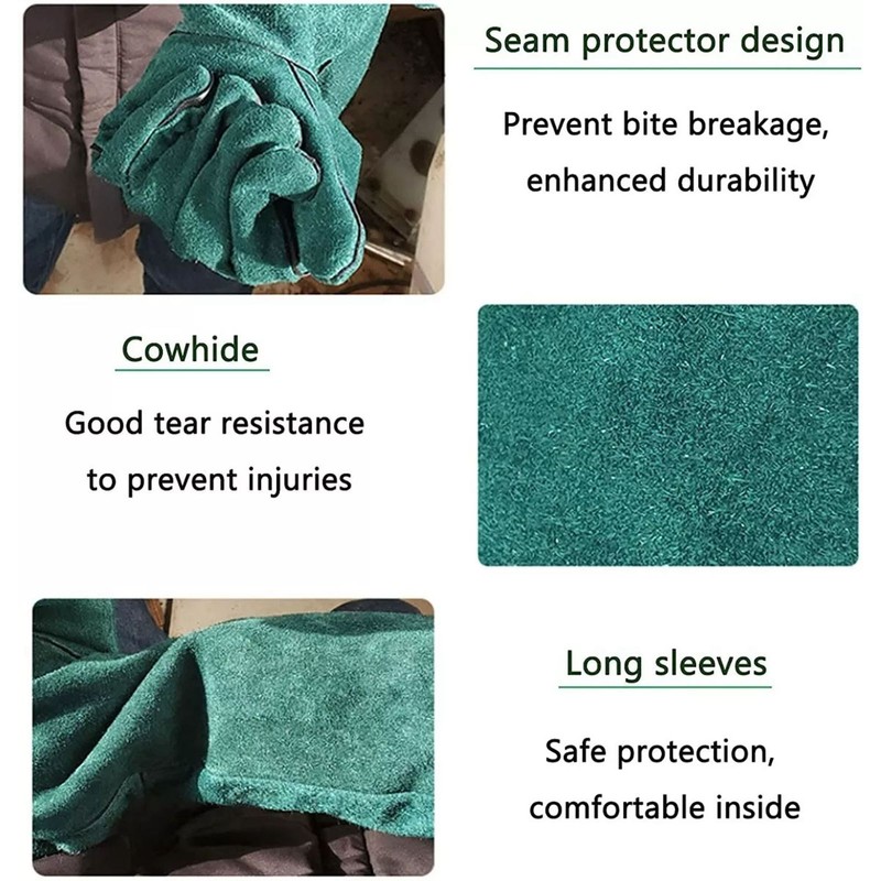 Bite Proof Pet Gloves Non Scratch for Handing Groming Electric