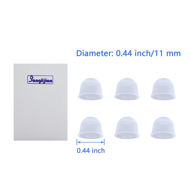 0.44 inch/11mm Silicone Ear Domes for Banglijian Hearing Device LS01P