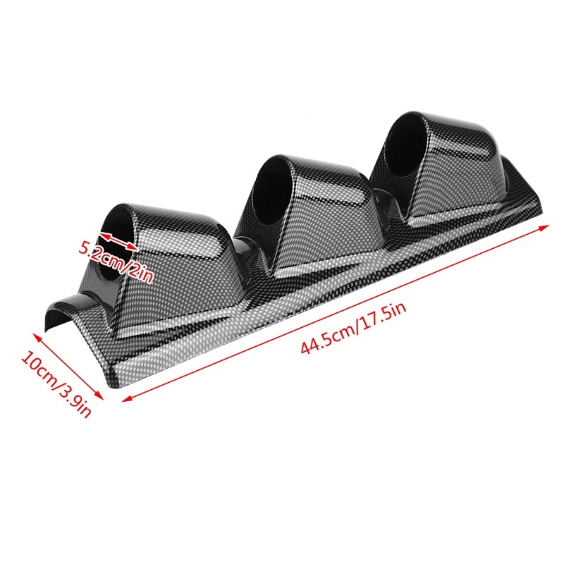 Car 52mm/2" Triple 3 Hole Mount Holder Dash Gauge Pillar