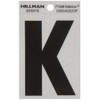 Hillman 840818 3" Black and Silver Reflective Poly-Film Adhesive Letter
