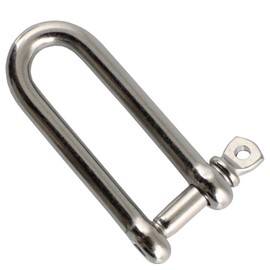 2 x Shackles Long Shape D = 5 x 10 mm - Stainless Steel A4 Similar to DIN 82101