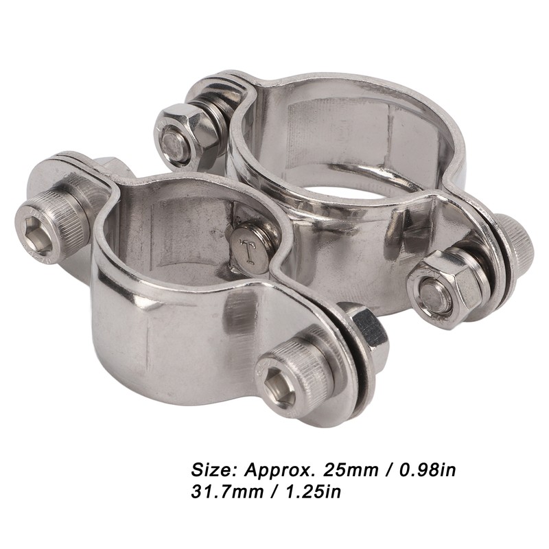 Swivel Clamp 360° Marine Grade Stainless Steel 316 Yacht Fishing
