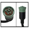 HYXUAN 9 Pin to OBD2 Interface Truck Y-j1939 obd2 Cable