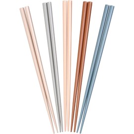 Sunlife Chopsticks Haze, PET Included, For Guests, Made in Japan, Dishwasher Safe, 9.1 inches (23 cm), Set of 5 Pairs