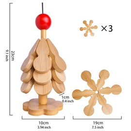 Tree Insulation Pad, Christmas Tree Shaped Tripod, Wooden Foldable Pot Insulation Pad, Foldable Heat-resistant Pad, Suitable For Hot Food Pot Bowl Teapot Hot Pot (Star)