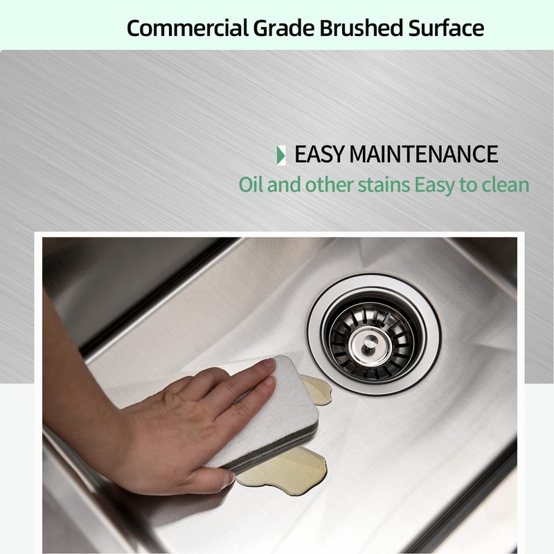 EcoChannels Undermount Wet Bar Sink, 10 x 18 Inch Single