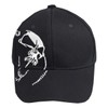 White Fang CA189 Men's Hat, Cap, Black, Skull, Skull, Stylish,