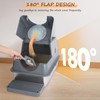 Ownpets Stainless Steel Litter Box, 180°Flip-XL Enclosed Cat Litter Box