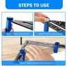 Stair Gauge Aluminum Alloy Hex Flat Gauge with Thumb Screw
