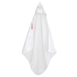 Taftan Heart Silver Hooded Towel 75 x 75cm (White)