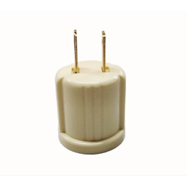 Trisonic New Lot of 2pk 110V 2 Prong Outlet to Socket Plug Standard Light Bulb Adapter