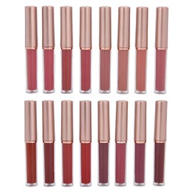 Juego de 16 brillos de labios de color mate, de larga duración, hidratante, antiadherente, pintalabios líquidos, herramienta cosmética para mujeres