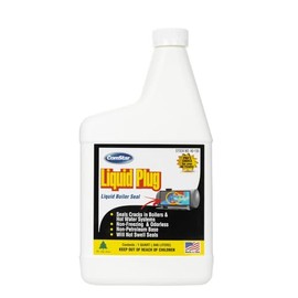 ComStar Liquid Plug, Fast-Acting Boiler Leak Sealant, Seals Small & Hidden Cracks, Non-Freezing, Safe for Steam Boilers & Hot Water Systems, No Flushing Required, 1 Quart (40-135)
