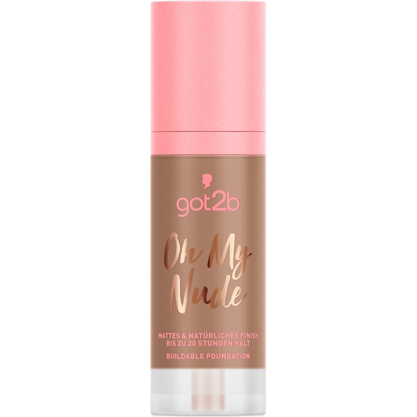 got2b Buildable Foundation Oh My Nude 105 Bougie, Long-Lasting Makeup for a Semi-Matte Finish, with Moisturising Aquarik Complex, 30 ml