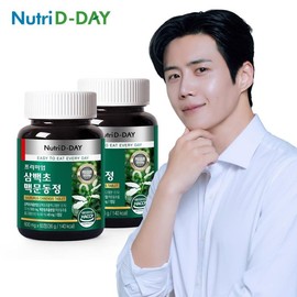 Nutri-D-Day Premium 300-second MacMoondongjeong x 2 bottles, total 120 tablets / 뉴트리디데이 프리미엄 삼백초 맥문동정 x 2병 총120정
