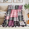 Dog Mom Blanket Gifts for Dog Lover Soft Flannel Throw