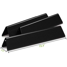 Hongso 15.3 Inch 7635 Porcelain Steel Flavorizer Bars Replacement Parts for Weber Spirit I & II 200 Series E210 S210 E215 E220 S220 (Front-Mounted Control Panels), Including Weber II GS4 Gas Grills