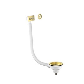Brushed Brass Universal Kitchen Sink Waste 90mm