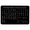 Gosknor Braille Alphabet Board, Braille Alphabet Board with Raised Dots