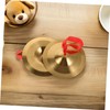 Kisangel 1 Pair Alloy Finger Cymbals Small Percussion Instrument for