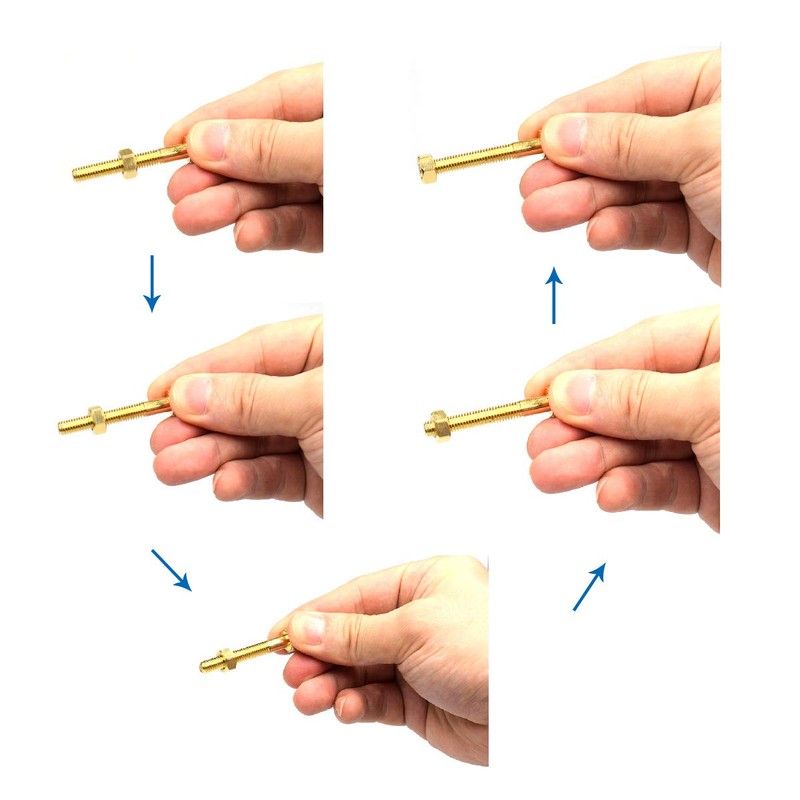 OUERMAMA Nut Off Bolt Magic Tricks with Video Tutorial Autorotation