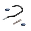 sourcing map 6pcs Bike Hooks 6" Capacity 80LB Screw in