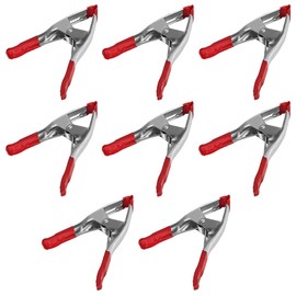 FactorDuty Set of 8-9-Inch Metal Spring Clamp with Red Tip