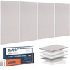 BUBOS 4 PCS Acoustic Panels,23.6''x11.8'' Fabric Soundproof Wall Panels,Self-adhesive Sound