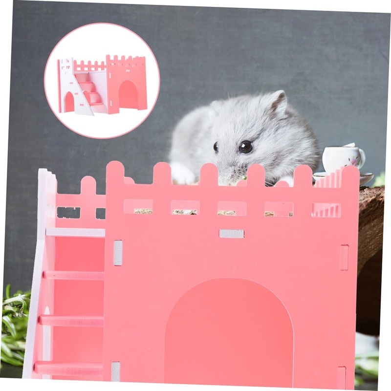 Totority Small Animal Hideout House for Hamsters Guinea Pigs Ferrets