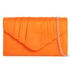 fi9® Plain Suede Pleated Wedding Ladies Party Prom Evening Clutch