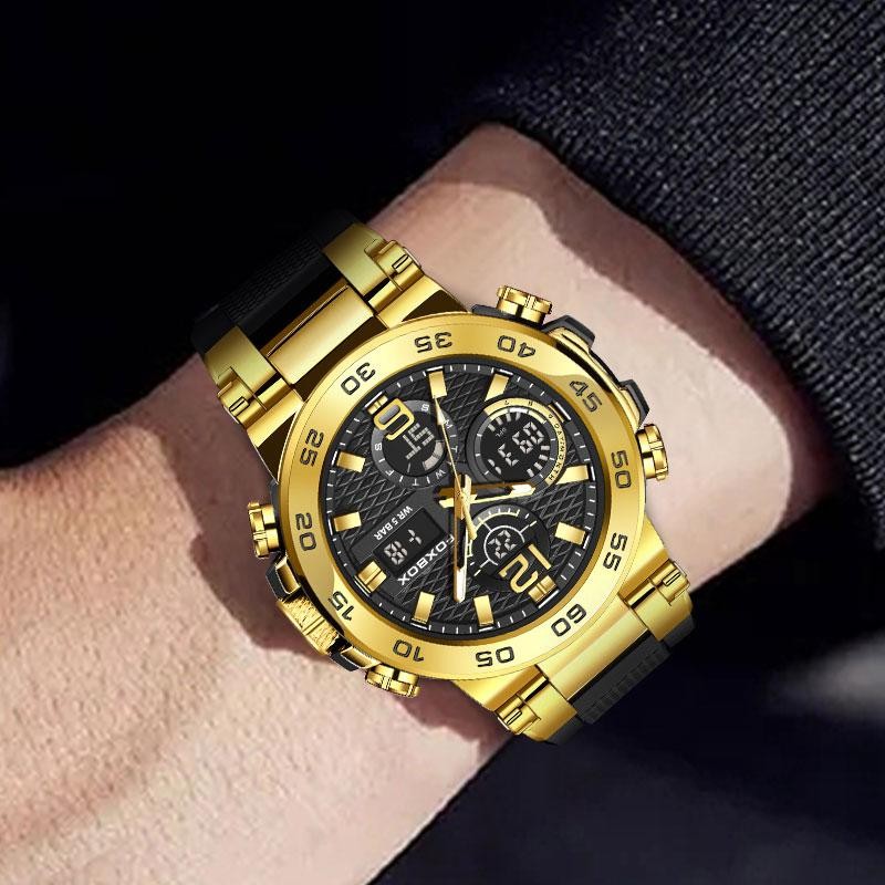 LIGE FOXBOX Men's Fashion Sport Watch with Waterproof Calendar Springtok