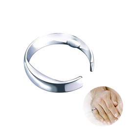 Anti Snore Acupressure Stop Snoring Ring, Physical Stop Snoring Aids for Men Women, Anti Snoring Ring Devices Sleep Apnea Relief Ring, Titanium Alloy Ring Sleep Snoring Reducing Aids