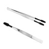 ORFOFE 2pcs Stainless Steel Tweezer for Multi-function Precision Tweezers with