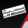 Hellweg Druckerei Car Sticker for Rear Window from 0 to