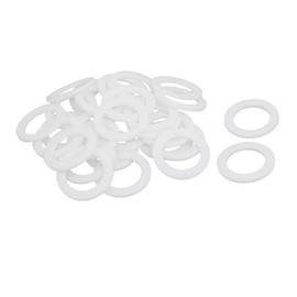 uxcell PTFE Flat Washers 30mm OD 20mm ID 2mm Thickness Sealing Gasket for Faucet Pipe Water Hose, White, Pack of 30