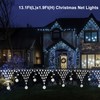 DBFAIRY Christmas Net Lights Plug in, 207 LED 13.1Ft x1.9Ft