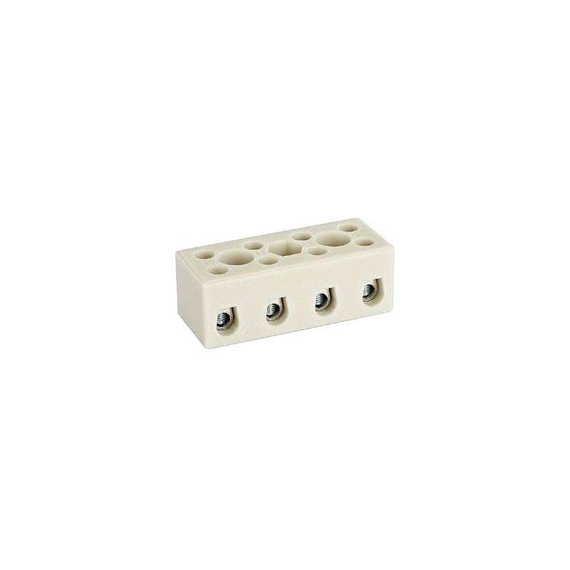 Hylec DESTB-0254 Ceramic Terminal Block 6mm 4 Way Standard Terminal