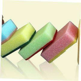 Mobestech 10 Pack Kitchen Cleaning Sponges Non-Skid Dish Sponge Eraser Scrub Brush Multi-Purpose Scrub Sponge Random