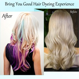 Classicseali 3pcs Cap for Highlighting Hair, Highlight Caps for Hair with 3 Metal Hook and 2 Hair Dye Comb & Brush for Salon Hair Dyeing Hairdressing and DIY Dyeing Hair, Blue Highlight Cap