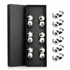 Set of 6 ceramic panda chopsticks rests with gift box,