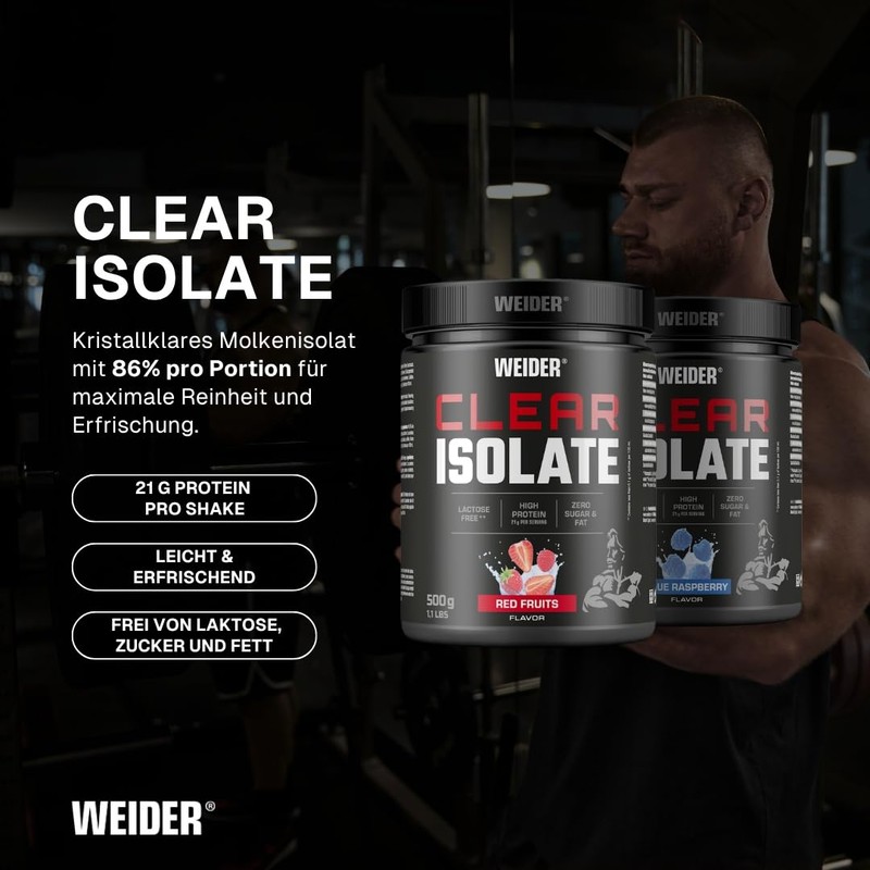 Weider Clear Isolate, 500 g, Red Fruits