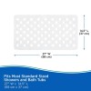 Unbranded Clear Vinyl Bath Mat W/ Suction Cups Shower Tub