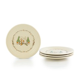 Fiesta® 9" Round Luncheon Plates - Set of 4 | Fall Forest